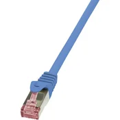LogiLink RJ45 mrežni kabel CAT 6A S/FTP [1x RJ45 utikač - 1x RJ45 utikač] 2 m plavi nezapaljivi, za