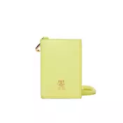 Etui za kreditne kartice Tommy Hilfiger Th Icon Cc Holder W/Strap AW0AW18480 Zelena
