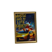 Fortune Frames Ram za slike Hustle Lambo, Zlatne boje