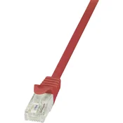LogiLink RJ45 mrežni kabel CAT 5e U/UTP [1x RJ45 utikač - 1x RJ45 utikač] 2 m crveni zaštićeni Logi