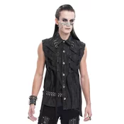 Moška srajca (brezrokavnik) DEVIL FASHION - Black Gothic Punk Cross - WT088