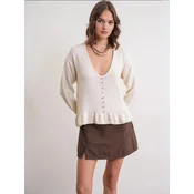MixRay Pulover Pullover svetlo bež