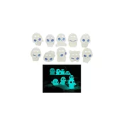 Merco Merco Multipack 3 kompleti po 10 svetlečih okraskov Alien modra