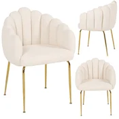 FOGIA oblazinjen stol eleganten GLAMOUR jagnjetina BOUCLE teddy JUMIhome