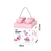 Kocke Building Blocks Roza Medium – 35 kos