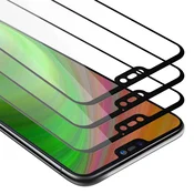 Cadorabo CADORABO Huawei P20 LITE 2018/NOVA 3E - Zaščitna folija v transparentno s čarno - 3-pack Kaljeno steklo za zaščito zaslona s trdoto 9H in 3D, (20553277)