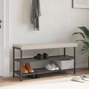 Vidaxl Blazina za klop Teksturni žamet Ovsena Globina 35 cm