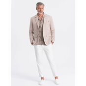 OMBRE Moška jakna REGULAR light beige MDN125080 M