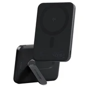 Brezžična PowerBank 5000 mAh z vrtljivim stojalom, 20 W, združljiva z MagSafe, Qi2/USB-C, Space Black, empower