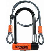 Kryptonite Evolution Mini-7 W/120cm Flex 83x178mm Orange/Black Jekleno vrv-Ključavnica