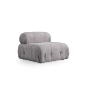 Atelier del Sofa Fotelja Petite O1, 108 x 108 x 83 cm, 95 x 95 x 75 cm, Siva