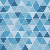 ZUNANJI DEKORATIVNE TKANINE OXFORD - Motiv modrih trikotnikov I DX051