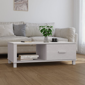 Stolic za kavu HAMAR bijeli 100x55x35 cm od masivne borovine