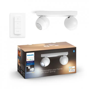 ŽARNICA PHILIPS HUE Buckram 2x5W 230V BELA 8719514339064