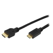 LOGILINK LOGILINK Mini HDMI moški kabel > HDMI moški zlati 1m, (21730111)