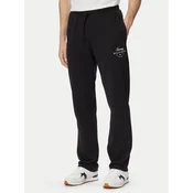 Tommy Hilfiger Spodnji del trenirke Script Stack MW0MW44332 Črna Regular Fit