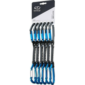 Climbing Technology Lime Set M-DY Pack of 6 Quickdraws Anthracite/Electric Blue 12 cm