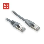 LYNX FTP povezovalni kabel Cat5e PVC, CCA, 3 m, siv