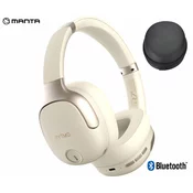 Manta Rytmo Elegance slušalice, Hybrid ANC, USB-C, Creamy beige