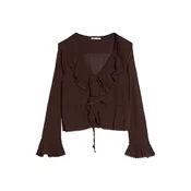 Bershka Bluza čokolada