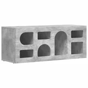 Vidaxl TV omarica Betonsko siva 100 x 35 x 40 cm Konstruiran les