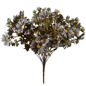 Mondex umetni cvetni šopek plastika Viridis Margaretki 45cm bela 1kos, (5000329661)