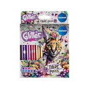 Flomasteri Centrum 10 boja Jumbo Glitter blister 10/1