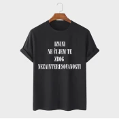 MAFIMI Muška majica Izvini ne cujem te, Crna