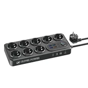 Produžni kabl Moxom MX-ST22, Crni