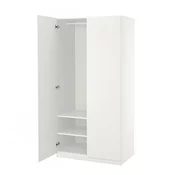 PAX / FORSAND Garderober, bela/bela, 100x60x201 cm
