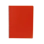 Kolegij blok - A4, špiralni, brezčrtni, 60 listov, PP, 80 g, oranžen
