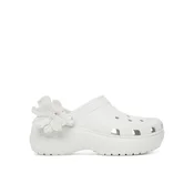 Crocs Natikači Classic Bouquet Platform Clog 211292 Bela