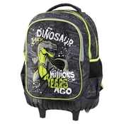 Sazio Neo Ranac sa točkićima za dečake T-Rex 1M Urban, 44 x 31 x 18 cm, Tamnosivi