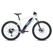 Elektricni brdski bicikl polukruti 27,5 E-ST 100 bijelo-plavi
