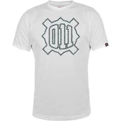 Muška majica kratkih rukava 011 logo stripe, Bela