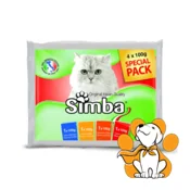 Simba Multipack Pouches 4x100g, Ukusni Sosici Za Macke