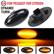 LED Dinamicki migavci za Peugeot 206, 207, 307, 407, Zatamnjeni