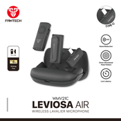 Mikrofon Wireless Fantech Lavalier Leviosa Air WMV21C (Dual Mic) Type C crni