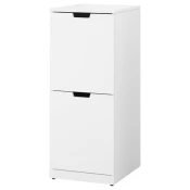 NORDLI Komoda s 2 fioke, bela, 40x99 cm