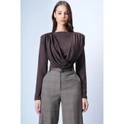 Trend Alacati Stili Ženska bluza Alc-X15063, Braon