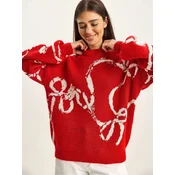 Bianco Lucci Pulover Pullover rdeča