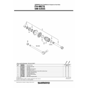 KONUS SHIMANO FH-M788 LEVI LOCK NUT M15 & CONE M15 W/DUST CAP