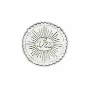 shumee Našitek Host IHS - bledo srebrn - samolepilna podlaga - vezen našitek/značka/emblem