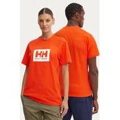 Pamucna majica Helly Hansen TOKYO boja: narancasta, s tiskom, 53285