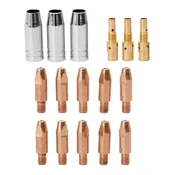 Set potrošnog materijala za MIG/MAG gorionik MB25 - 16 dijelni