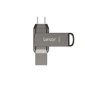 Lexar USB ključek JumpDrive Dual Drive D400, 64GB, USB 3.1 Type-C, 130 MB/s