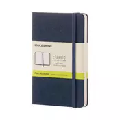 Moleskine bilježnica, mala, bez linija, plava