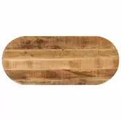 Stolna ploca 110x40x3,8 cm ovalna od masivnog grubog drva manga