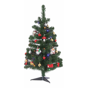Umjetno božicno drvce sa LED rasvjetom i ukrasima (Visina: 90 cm)