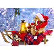 Enjoy - Puzzle Teddy Bears with Santa Hats - 1 000 kosov